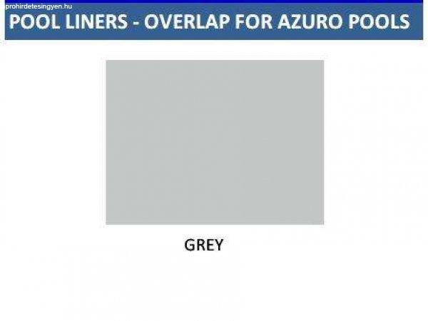 Medence fólia GREY liner, szürke színben, 0.225 mm vastag, átfedéssel, a
3.6 x 1.1 m-es medencékhez
