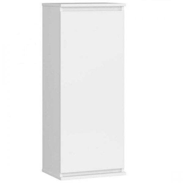 Akasztós szekrény, laminált lap, 3 polc, 1 ajtó, fehér, 40x30x99 cm,
40x30x99 cm