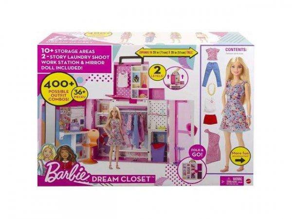 Barbie: Álom öltözőszoba szennyesledobóval - Mattel