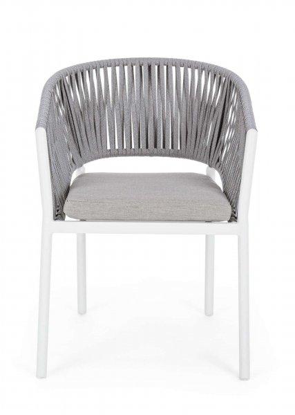 FLORENCIA szürke és fehér kerti szék