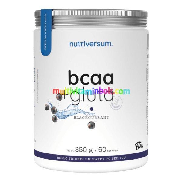 BCAA + GLUTA - 360 g - fekete ribizli - Nutriversum