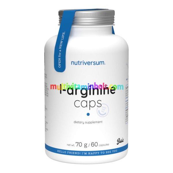 L-Arginine Caps - 60 kapszula - Nutriversum