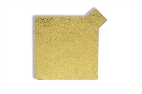 7,5*7,5 cm-es négyzet alakú arany desszertalátét karton 200 db