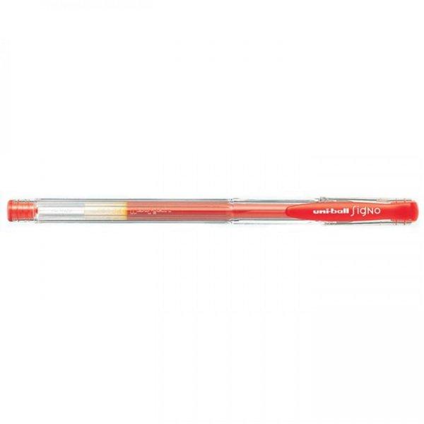 Zselés toll 0,5mm, Uni UM-100, írásszín piros
