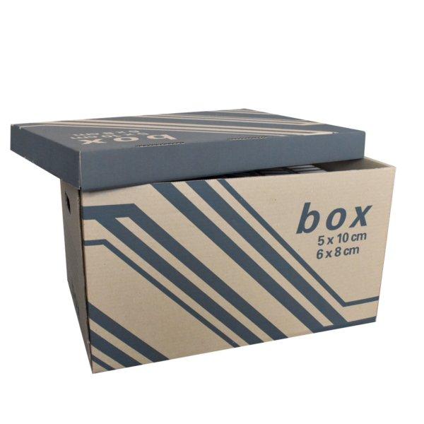 Archiváló konténer karton doboz fedeles 52x35x30cm, külön záródó
levehető fedéllel Fornax