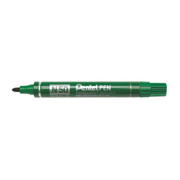 Alkoholos marker fém testű 4,3mm kerek hegyű N50-DE Pentel Extreme zöld