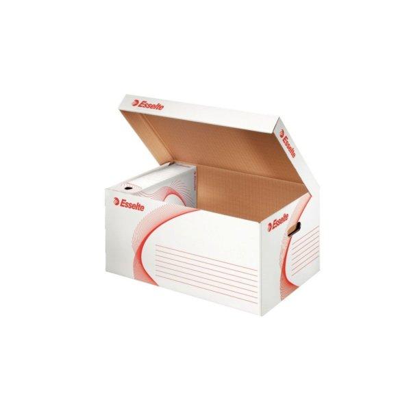 Archiváló konténer újrahasznosított karton felfelé nyíló Esselte
Speedbox fehér