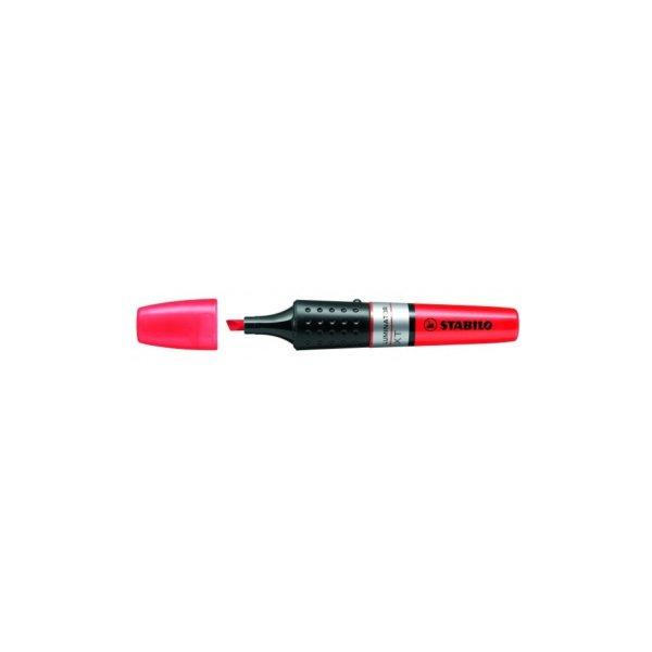 Szövegkiemelő 2-5mm, hengeres test Stabilo Luminator piros