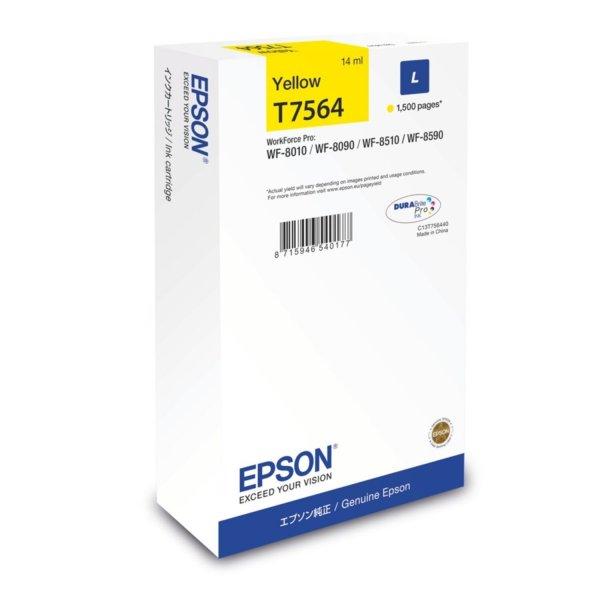Epson T7564 tintapatron yellow ORIGINAL 1,5K