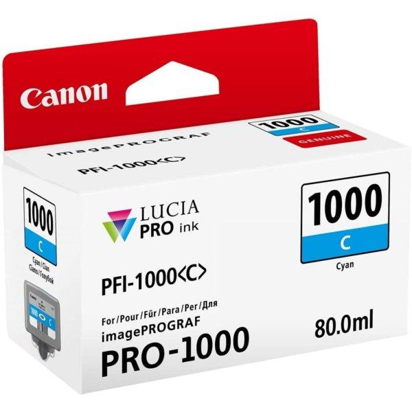 Canon PFI1000 tintapatron cyan ORIGINAL