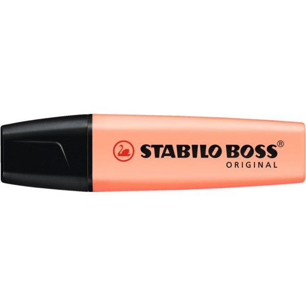 Szövegkiemelő 2-5mm, vágott hegyű, STABILO Boss original Pastel barack