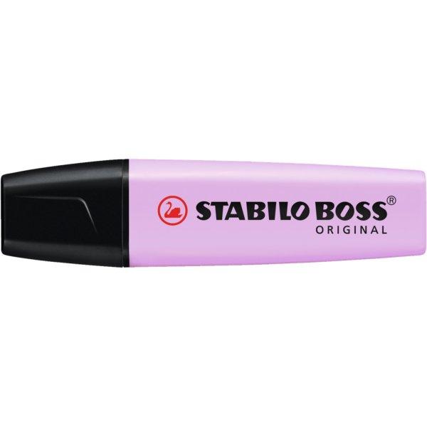 Szövegkiemelő 2-5mm, vágott hegyű, STABILO Boss original Pastel orgona