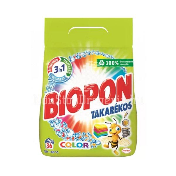 Mosópor 2,34 kg (36 mosás) színes ruhákhoz Biopon Takarékos