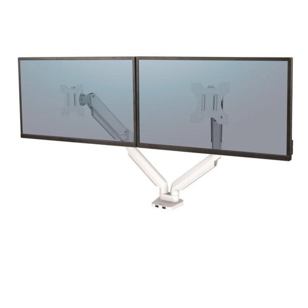 Monitortartó kar, két monitorhoz, Fellowes® Platinum Series Dual fehér