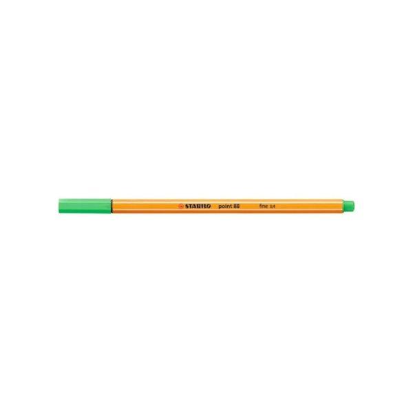 Rostirón, tűfilc 0,4mm, STABILO Point 88 neon zöld