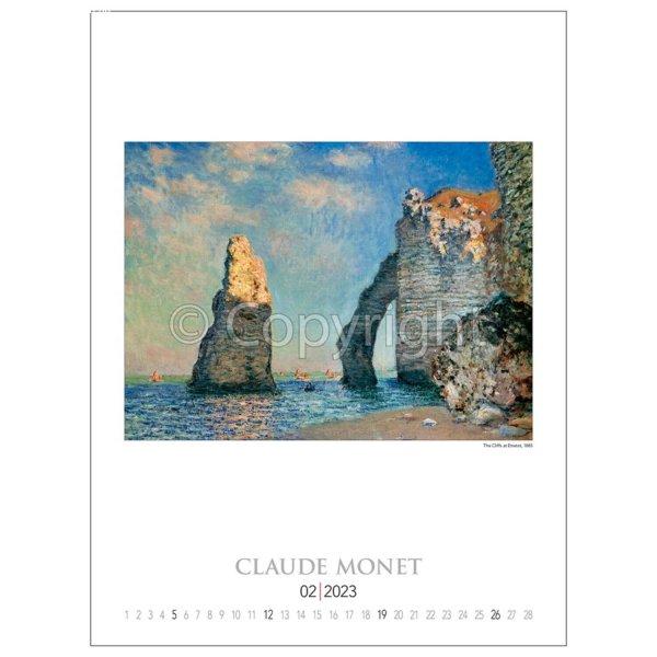 Falinaptár képes 420 × 560 mm Claude Monet 2023.