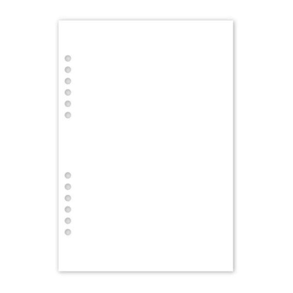 Gyűrűs kalendárium utántöltő csomag  1/410 fehér papíros üres jegyzet L
mérethez Realsystem