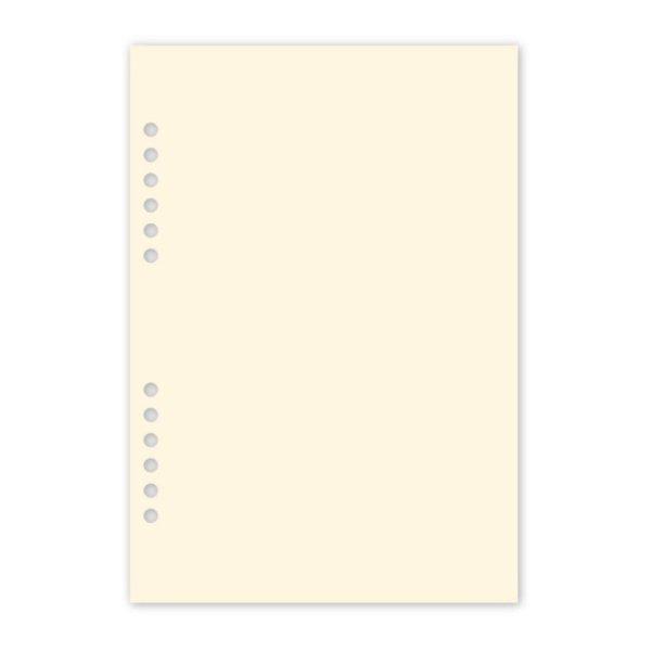 Gyűrűs kalendárium utántöltő csomag  1/510 sárga papíros üres jegyzet L
mérethez Realsystem