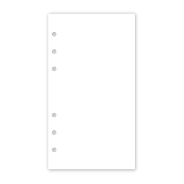 Gyűrűs kalendárium utántöltő csomag  2/410 fehér papíros üres jegyzet M
mérethez Realsystem
