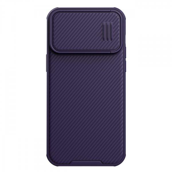 Nillkin CamShield S Case iPhone 14 Pro Max Armor tok kameravédővel lila