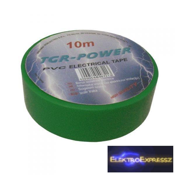  TGR-POWER szigetelő szalag 10m, zöld