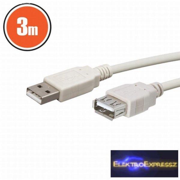 USB hosszabbító A aljzat - A dugó 3,0 m 