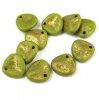 Prselt rzsaszirom gyngy - Rose Petal - Matt Olive Gold Pa