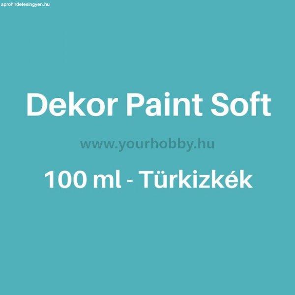 Pentart Dekor Paint Soft lágy dekorfesték 100 ml - türkizkék