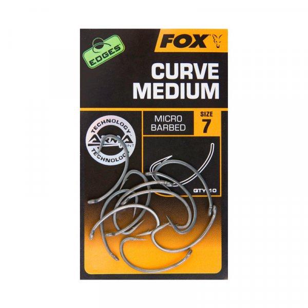 Fox Edges™ Curve Medium bojlis horog 10db (Chk198 Chk199 Chk200 Chk201 Chk203)