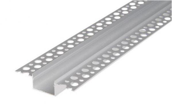 MasterLED Gipszkartonba süllyeszthető aluprofil 21 mm széles  2 méteres
szál ezüst