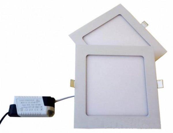 MasterLED 18 W-os süllyesztett meleg fehér  négyzet alakú LED-es
mennyezetlámpa