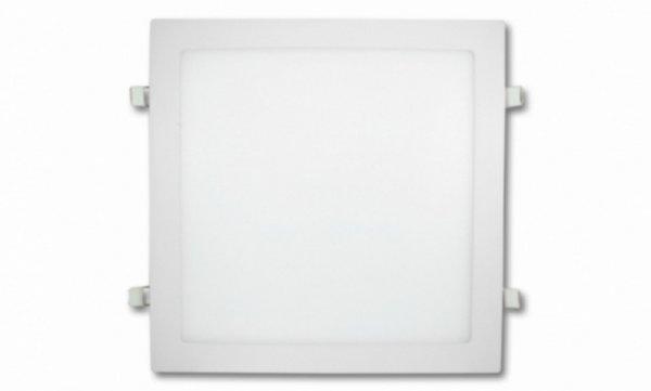 EcoLight 12 W-os süllyesztett natúr fehér  négyzet alakú LED-es
mennyezetlámpa