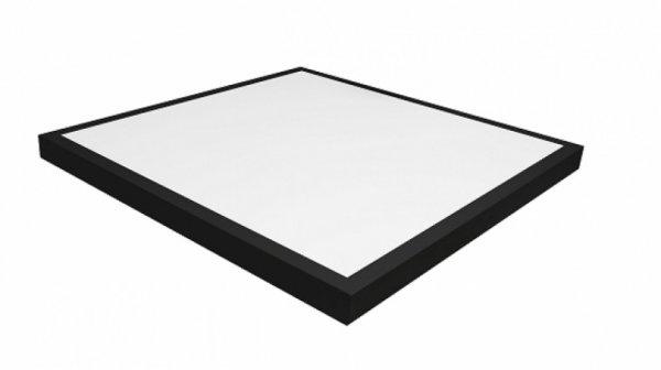 MasterLED  60 W-os szögletes 60x60 cm natúr fehér  fekete keretes falon
kívüli led panel