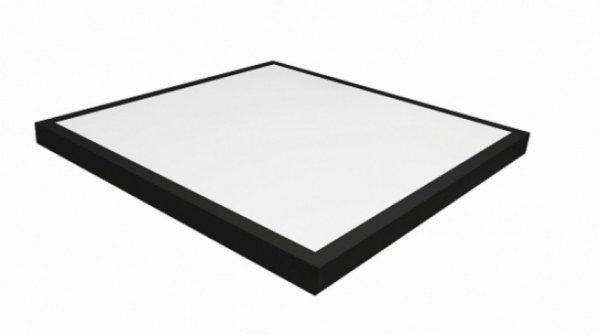 MasterLED 40 W-os szögletes 60x60 cm natúr fehér  fekete keretes falon
kívüli led panel