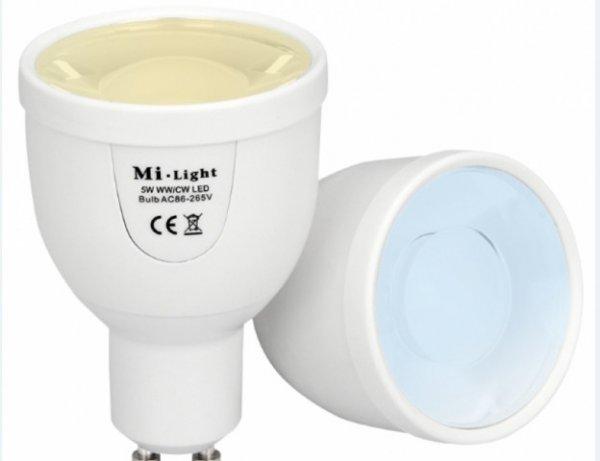 Mi-Light GU10-es foglalatú 5W-os RGBW izzó