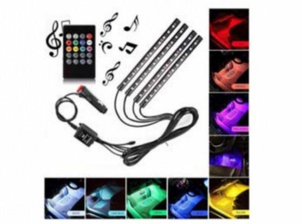 Perfectled Prémium Szivargyújtóról üzemeltethető RGB lábtérvilágítás