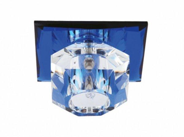 Strühm Nufer kék szögletes süllyesztett lámpatest  G4-es foglalattal