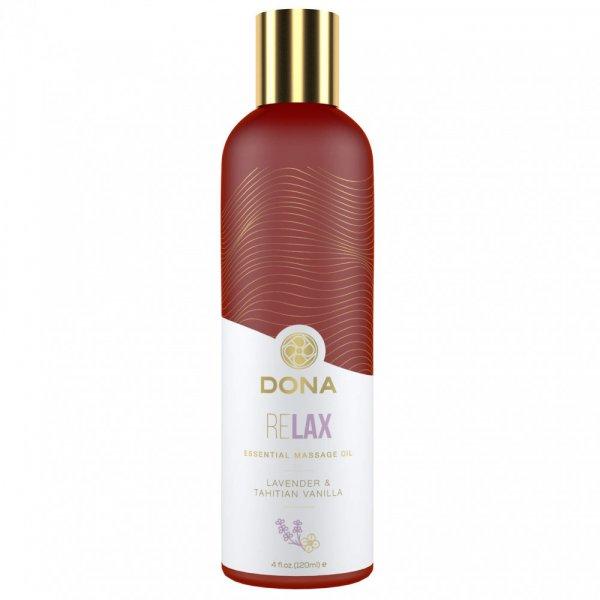 Dona Relax - vegán masszázsolaj - levendula-vanília (120 ml)