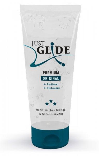 Just Glide Premium Original - vegán, vízbázisú síkosító (200 ml)