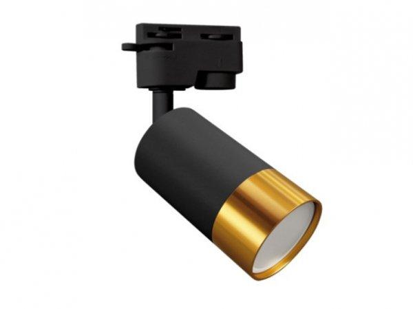 Strühm Puzon TRA fekete/arany színű sínre szerelhető lámpa  GU10-es
foglalattal