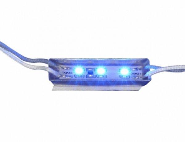 Perfectled Prémium 3 LED/db 12 V-os vízálló kék LED modul