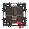 Legrand Cliane 1xRJ45 Cat. 6A STP csatlakozaljzat, grafit 