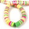 Polimer korong gyngy szlon - mix - 8mm