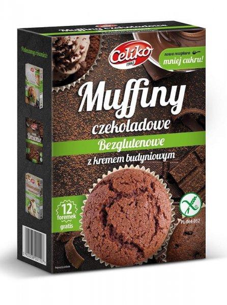 Celiko muffin lisztkeverék étcsokoládé darabokkal és pudinggal 310 g