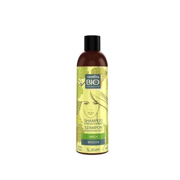 Venita 95% bio natural vegán erősítő hajsampon tartás nélküli hajra
nyírfa kivonattal 300 ml