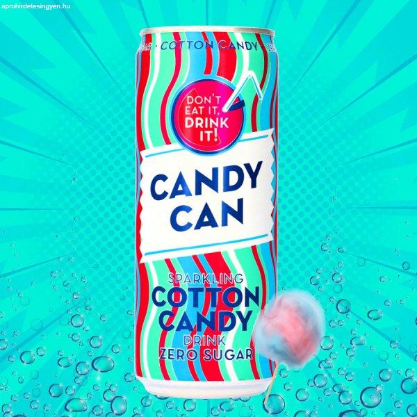 Candy can cotton candy zero sugar üditőital 330 ml