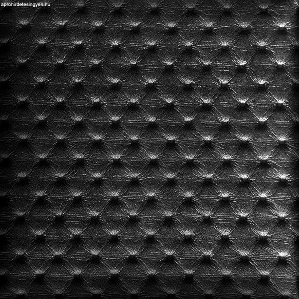 Kerma műbőr/textil panelekből kialakított modern ágyvég 200x100 cm fekete
színű - Untop 19657
