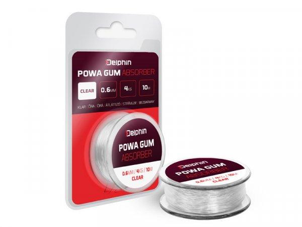 Delphin Powa Power Gum Absorber Transzparens 1mm 8kg 7m erőgumi (101001554)