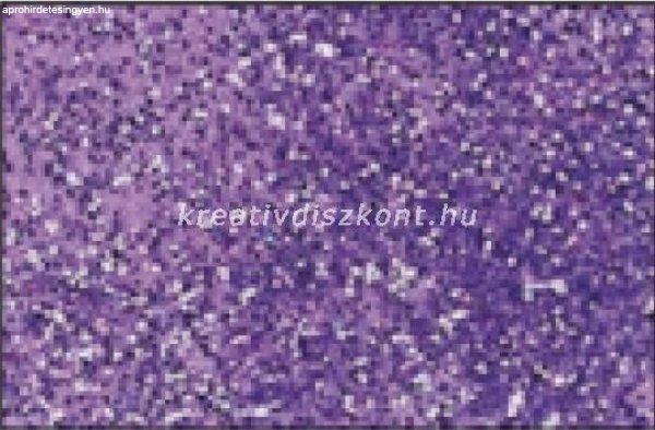 Glitteres dekorgumi lap - A4 csillogó ibolya SBUG07