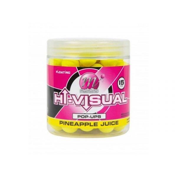 Mainline Baits High Visual Pop-Ups Pineapple Juice 15mm 50db lebegő fluo bojli
(M13001)